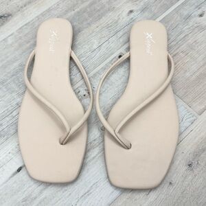 Xappeal Cream Flip Flops